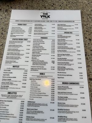 Menu photo 1 The Yolk Brunch House St. Clair Shores, MI Menu photo 1 The Yolk Brunch House St. Clair Shores, MI