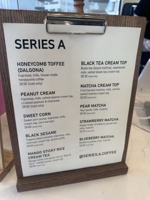 Menu photo 1 Series A Coffee Beverly Hills, CA