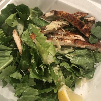 Dunellen Hotel Restaurant & Rathskeller - Chicken caesar salad with blacked chicken - New American Near Me - Dunellen, New Jersey