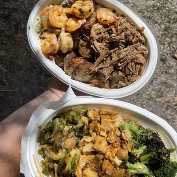 Bolay - Chicken + sweet potato noodle bowl and Shrimp + Cilantro noodle bowl - New American Near Me - Miami, Florida