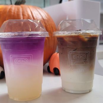 Cassetta - L: butterfly honey lemonade R: Vanilla latte - Coffee & Tea Near Me - Beverly Hills, California Cassetta - L: butterfly honey lemonade R: Vanilla latte - Coffee & Tea Near Me - Beverly Hills, California