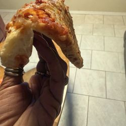 Droopy undercooked dough.