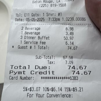 King Buffet - You do the math. - Buffets Near Me - Baton Rouge, Louisiana