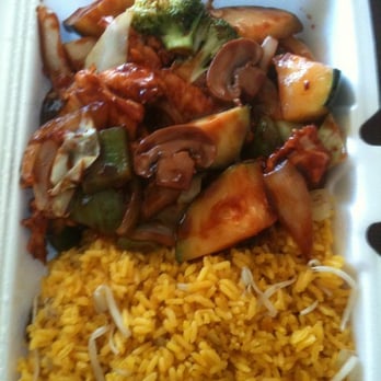 Peace China - Garlic chicken and pork fried rice- Lunch special - Chinese Near Me - Raleigh, North Carolina Peace China - Garlic chicken and pork fried rice- Lunch special - Chinese Near Me - Raleigh, North Carolina
