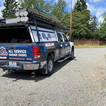All Service Garage Doors - ASGD's work truck. - Garage Door Services Near Me - Tacoma, Washington All Service Garage Doors - ASGD's work truck. - Garage Door Services Near Me - Tacoma, Washington