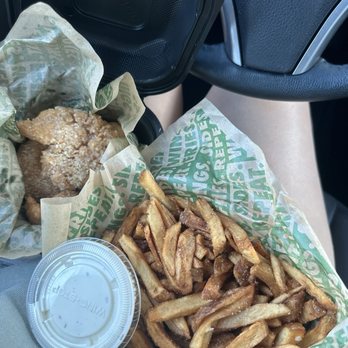 Wingstop - Garlic parm tenders and regular fries - Chicken Wings Near Me - Danbury, Connecticut