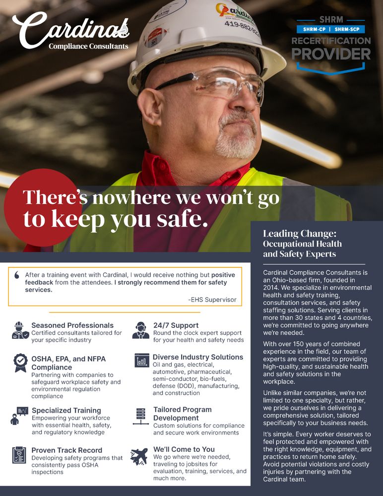 Cardinal Compliance Consultants - safety consultant in Sylvania, OH