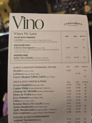 Menu photo 1 Carrabba's Italian Grill Pasadena, MD