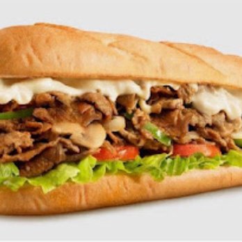 Charleys Cheesesteaks - This is what they advertise what their sandwiches look like...don't be fooled!! - Sandwiches Near Me - Upland, California
