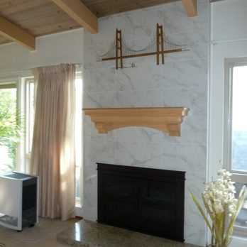San Rafael Tile & Marble - After - New tile & fire place! Bravo!!! - Tiling Near Me - San Rafael, California