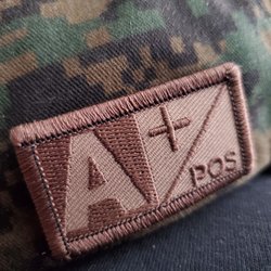 Alterations by Katie - This is the blood type patch I needed sewn to my work hat