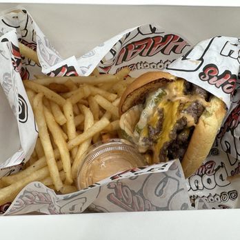 Dough Burger - Dough Burger (Triple) + Fries - Burgers Near Me - Milpitas, California Dough Burger - Dough Burger (Triple) + Fries - Burgers Near Me - Milpitas, California