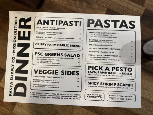 Menu photo 5 Pasta Supply San Francisco, CA Menu photo 5 Pasta Supply San Francisco, CA
