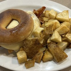 Breakfast sandwich.
