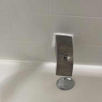 BCK Construction Services - Too much caulking to hide a mis aligned hole - Decks & Railing Near Me BCK Construction Services - Too much caulking to hide a mis aligned hole - Decks & Railing Near Me