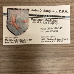 Sangueza John D DPM