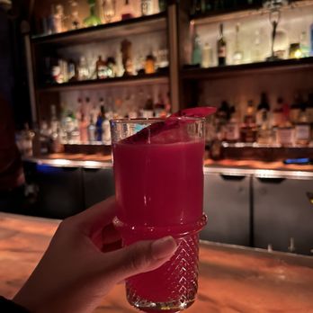 Apotheke - Devil's Playground - gin, dragon fruit, prickly pear, lime, absinthe mint - Cocktail Bars Near Me - New York, New York Apotheke - Devil's Playground - gin, dragon fruit, prickly pear, lime, absinthe mint - Cocktail Bars Near Me - New York, New York