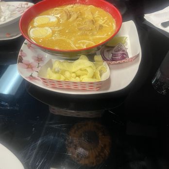 Asian Vybes - Coconut Noodle Soup with Chicken - Asian Fusion Near Me - Fort Worth, Texas