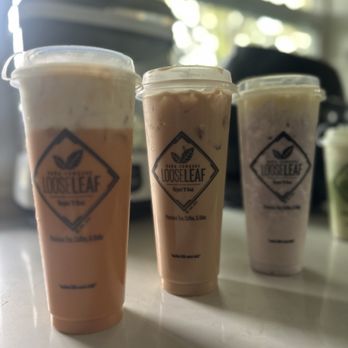 Loose Leaf Boba Co - Thai Thai Milk Tea Original Milk Tea Taro/Ube blended - Bubble Tea Near Me - Los Angeles, California