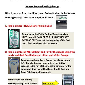The Field Library - Parking information, pg. 2 - Libraries Near Me - Peekskill, New York