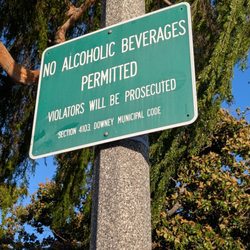 Apollo Park - No alcohol allowed!