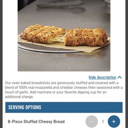 a recipe for a stuffed cheesy bread