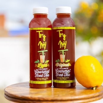 Try My T - two bottles of tea and a lemon - Coffee & Tea Near Me - Los Angeles, California Try My T - two bottles of tea and a lemon - Coffee & Tea Near Me - Los Angeles, California