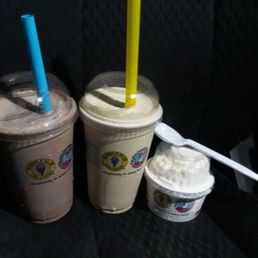 2 shakes and a small ice cream. 2 shakes and a small ice cream.