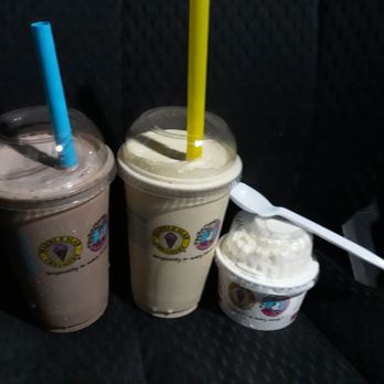 Marble Slab Creamery - 2 shakes and a small ice cream. - Desserts Near Me - Saraland, Alabama Marble Slab Creamery - 2 shakes and a small ice cream. - Desserts Near Me - Saraland, Alabama