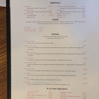 Roberts Family Diner - the menu and prices - Diners Near Me - Sparta, Tennessee Roberts Family Diner - the menu and prices - Diners Near Me - Sparta, Tennessee