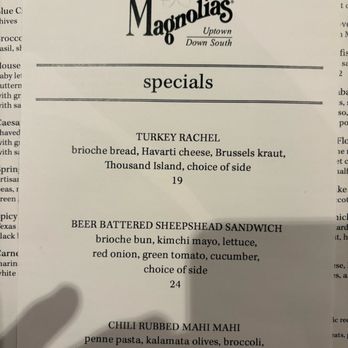 Magnolias - Specials (Mar 2026) - Southern Near Me - Charleston, South Carolina Magnolias - Specials (Mar 2026) - Southern Near Me - Charleston, South Carolina