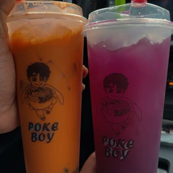 Poke Boy - Thai Iced Tea and passion fruit pineapple - Poke Near Me - Everett, Washington