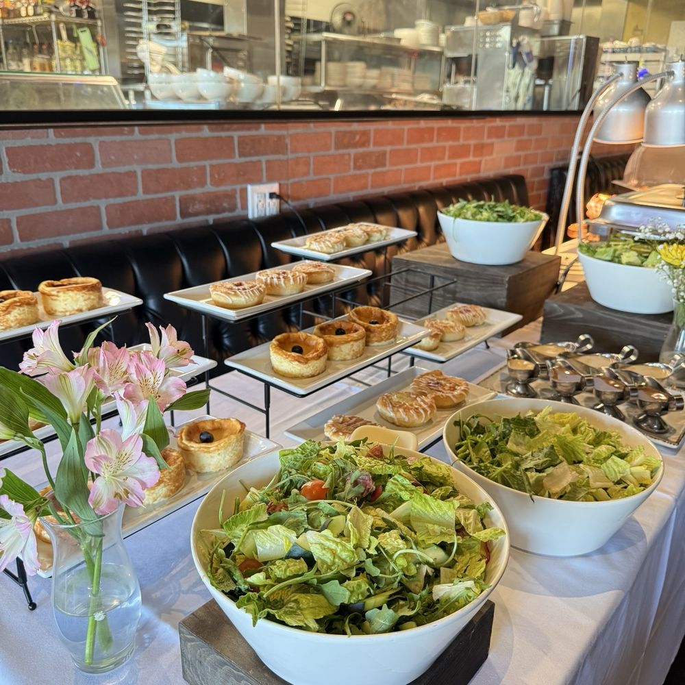 Salad and pastry Salad and pastry