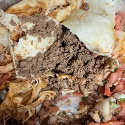 Guacamole Grill - Beef burrito and quesadilla