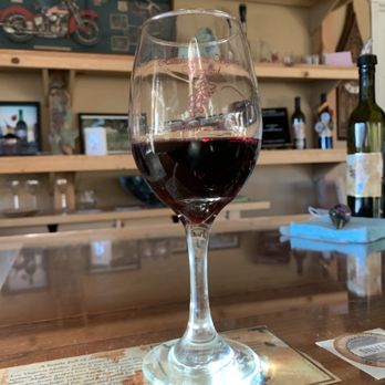 Rancho De Los Viajeros Vineyard - A glass of Malbec in the winery's tasting room where we had our tasting! - Wine Tasting Room Near Me - Tehachapi, California Rancho De Los Viajeros Vineyard - A glass of Malbec in the winery's tasting room where we had our tasting! - Wine Tasting Room Near Me - Tehachapi, California