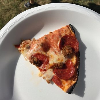 Phoenix Pizza Festival - Pepperoni & Sausage slice from U-Turn. Good crispy crust and meat flavors. My only compliant was how tiny the slice was. - Pizza Near Me - Phoenix, Arizona Phoenix Pizza Festival - Pepperoni & Sausage slice from U-Turn. Good crispy crust and meat flavors. My only compliant was how tiny the slice was. - Pizza Near Me - Phoenix, Arizona