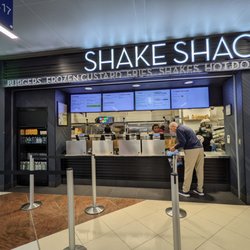 Shake Shack - Outside. Storefront. Located next to Gate A28 in Concourse A.