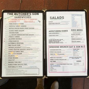 The Butchers Son - Menu (instagram: jax.vegan.eats) - Salad Near Me - Berkeley, California