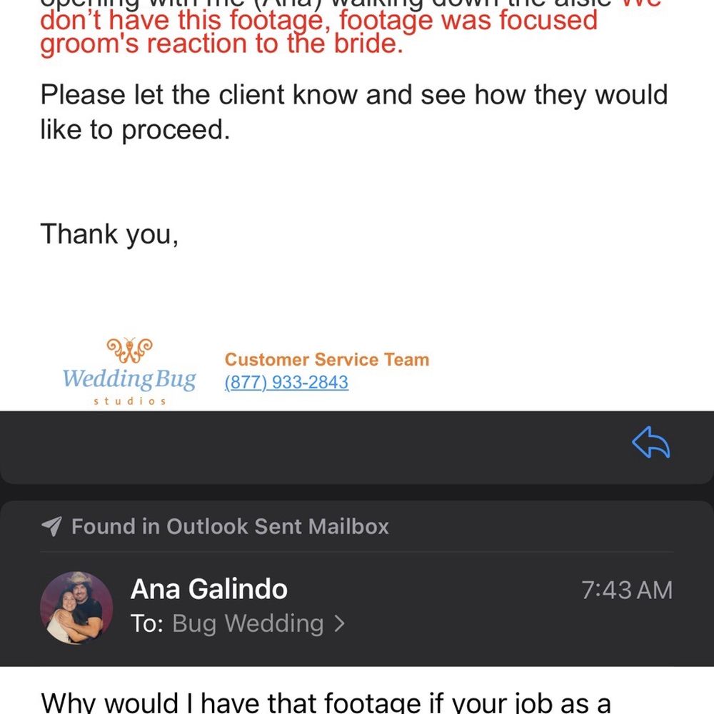Wedding Bug - Videographer did not record anything other than tons of BUILDING videos with a drone also LEFT EARLY so didn't record anything fun - Wedding Planning Near Me Wedding Bug - Videographer did not record anything other than tons of BUILDING videos with a drone also LEFT EARLY so didn't record anything fun - Wedding Planning Near Me