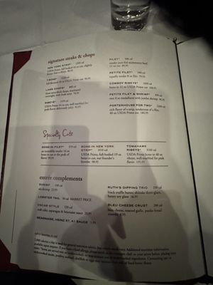 Menu photo 2 Ruth's Chris Steak House Las Vegas, NV Menu photo 2 Ruth's Chris Steak House Las Vegas, NV