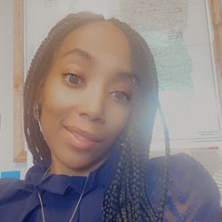 Aicha Hair Braiding - Medium box braids final look done by Princess.