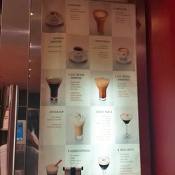 Espressamente Illy - Menú gigante de bebidas
