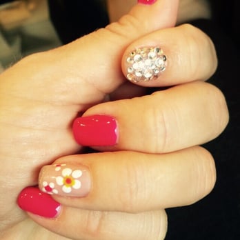 P Nails - Nancy hooked me up with some summer flowers and a little bling!! - Nail Salons Near Me - Los Angeles, California P Nails - Nancy hooked me up with some summer flowers and a little bling!! - Nail Salons Near Me - Los Angeles, California