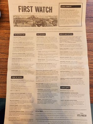 Menu photo 3 First Watch Glendale, AZ