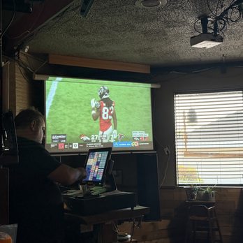 Bridge City Taproom - One of the projections screens - Sports Bars Near Me - Portland, Oregon