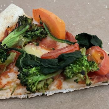 Aurora Sausalito - Vegetable cheese less pizza slice - Italian Near Me - Sausalito, California Aurora Sausalito - Vegetable cheese less pizza slice - Italian Near Me - Sausalito, California
