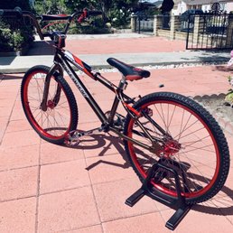PC frame, fork, handlebars, and pedals (not pictured). PC frame, fork, handlebars, and pedals (not pictured).