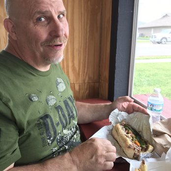 Windy Hill Grill - When he opened the Italian Beef Sausage Combo Sandwich he almost cried! - Fast Food Near Me - Bradley, Illinois