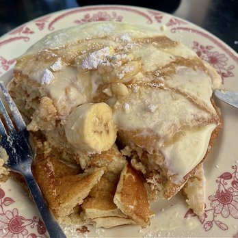 Eggstasy - Banana Macadamia Pancakes - Breakfast & Brunch Near Me - Phoenix, Arizona Eggstasy - Banana Macadamia Pancakes - Breakfast & Brunch Near Me - Phoenix, Arizona