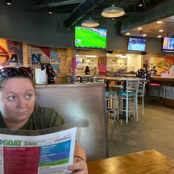 Groovy Goat - My daughter and the kitchen area - Sports Bars Near Me - Foley, Alabama